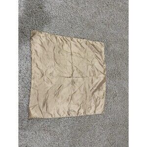 FERRELL REED Gold POCKET SQUARE Tie Silk Made In Italy 16.5 In x 16.5 In